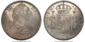 Charles III 8 Reales 1788 Mo-FM AU58 PCGS, Mexico City mint, KM106.2a, Cal-942. Apricot and gray toned with lustrous surfaces and decent strike. 

H...