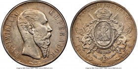 Maximilian Peso 1867-Mo AU50 NGC, Mexico City mint, KM388.1. 

HID09801242017

© 2020 Heritage Auctions | All Rights Reserved