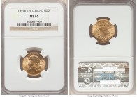 Confederation gold 20 Francs 1897-B MS65 NGC, Bern mint, KM35.1. AGW 0.1867 oz. 

HID09801242017

© 2020 Heritage Auctions | All Rights Reserved