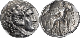 SYRIA. Seleukid Kingdom. Seleukos I Nikator, 312-281 B.C. AR Tetradrachm (17.16 gms), Seleukeia on the Tigris I Mint, ca. 300-281 B.C. NGC EF, Strike:...