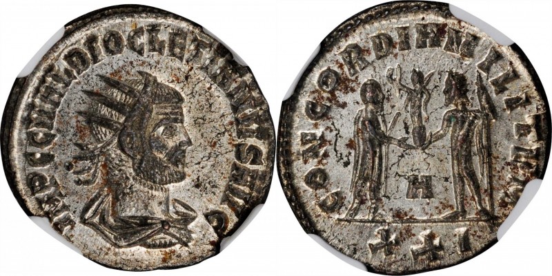 DIOCLETIAN, A.D. 284-305. BI Antoninianus (3.88 gms), Cyzicus Mint, 1st Officina...
