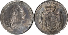 GERMANY. Reuss-Obergreiz. Taler, 1778-ST//ICK. Saalfeld Mint. Heinrich XI. NGC AU-53.
Dav-2636; KM-72. Sporting a robust cabinet tone and little wear...