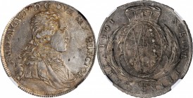 GERMANY. Saxony. Taler, 1801-IEC. Dresden Mint. Friedrich August III. NGC AU-58.
Dav-850; KM-1027.2. A wholly original specimen, this attractive tale...