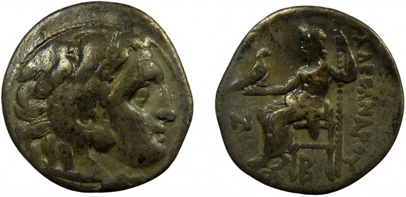 Greek, Antigonos I Monophthalmos in the name of Alexander III "The Great", AR Dr...