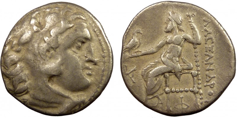 Greek, Kings of Macedon Alexander III 'The Great', AR Drachm, Kolophon
4.16 g, ...