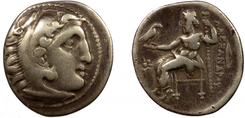 Greek, Kings of Macedon, Philip III Arrhidaios 323-317 BC, AR Drachm, Kolophon s...