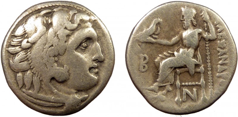 Greek, Kings of Macedon, Alexander III the Great 336-232 BC, AR Drachm, Colophon...