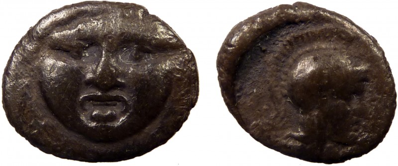 Greek, Pisidia, c. 350-300 BC, AR Obol, Selge
0.92 g, 9 mm, aVF, toned

Obverse:...