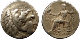 Greek, Kings of Macedon, Seleukos I in the name of Alexander III the Great 336-323 BC, AR Tetradrachm, Babylon 317-311 BC 
16.77 g, 26 mm, aVF

Obvers...