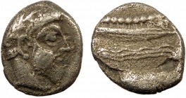 Greek, Phoenicia, c. 400-350 BC, AR Tetrobol, Arados 
3.40 g, 15 mm, gF

Obverse: Laureate, bearded head of Poseidon or Baal von Arwad? right
Reverse:...
