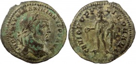 Roman Imperial, Maximianus Herculius, AE Follis, Cyzicus
7.90 g, 30 mm, aVF

Obverse: IMP C M A MAXIMIANVS P F AVG, laureate bust right
Reverse: GENIO...