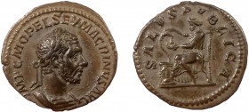 Roman Imperial, Macrinus, AR Denarius, Rome
2.99 g, 19 mm, VF+, toned

Obverse: IMP C M OPEL SEV MACRINVS AVG, Laureate and cuirassed bust of Macrinus...