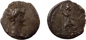 Roman Imperial, Tiberius, AR Denarius, Lugdunum, "Tribute Penny" type
3.37 g, 17 mm, F

Obverse: TI CAESAR DIVI AVG F AVGVSTVS, laureate head right
Re...
