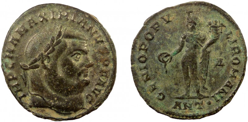 Roman Imperial, Maximianus, AE Follis, Antioch 
11.00 g, 28 mm, aVF

Obverse: IM...