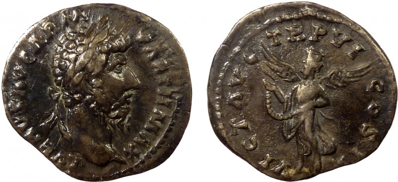 Roman Imperial, Lucius Verus, AR Denarius, Rome 
3.25 g, 20 mm, VF,toned

Obvers...