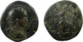 Roman Imperial, Severus Alexander, AE Sestertius, Rome
22.38 g, 32 mm, gF

Obverse: IMP CAES M AVR SEV ALEXANDER AVG, laureate and draped bust right
R...