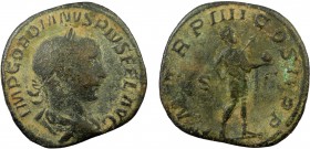 Roman Imperial, Gordian III, AE Sestertius, Rome
19.73 g, 33 mm, aVF

Obverse: IMP GORDIANVS PIVS FEL AVG, laureate, draped and cuirassed bust right.
...