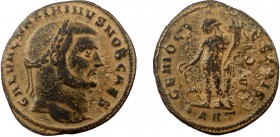 Roman Imperial, Galerius, AE Follis, Antioch
5.95 g, 25 mm, F

Obverse: GAL VAL MAXIMIANVS NOB CAES, laureate head right
Reverse: GENIO POPVLI ROMANI,...