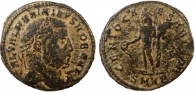 Roman Imperial, Galerius, AE Follis, Nicomedia
5.30 g, 27 mm, gF

Obverse: GAL VAL MAXIMIANVS NOB CAES, laureate head right
Reverse: GENIO CAESARIS CM...