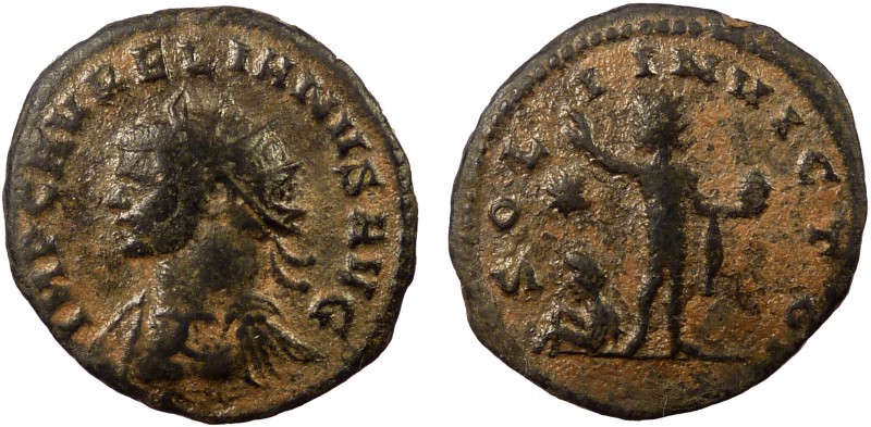 Roman Imperial, Aurelian, AE Antoninianus, Tripolis
4.42 g, 22 mm, aVF

Obverse:...