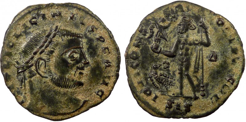 Roman Imperial, Roman, Licinius I, AE Follis, Siscia
3.54 g, 23 mm, aVF

Obverse...