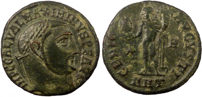 Roman Imperial, Maximinus Daia, AE Follis, Antioch
4.46 g, 21 mm, aVF

Obverse: ...