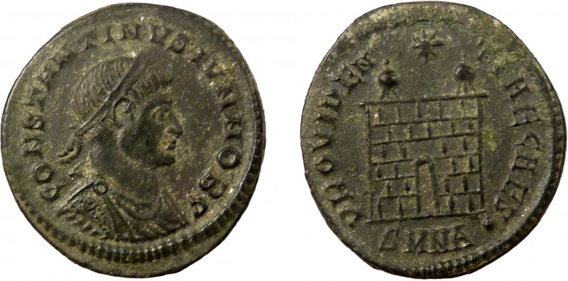 Roman Imperial, Constantine II, AE Follis, Nicomedia
2.55 g, 19 mm, gVF

Obverse...