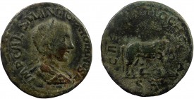 Roman Provincial, Pisidia. Antiochia. Gordian III, AE35
26.17 g, 35 mm, gF

Obverse: IMP CAES M ANT GORDIANVS AVG. Laureate head right
Reverse: CAES A...