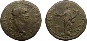 Roman Provincial, Thrace, Perinthus, Domitian, AE32
22.91 g, 32 mm, aVF

Obverse: ΑΥΤΟΚ ΚΑΙΣΑΡ ΔΟΜΙΤΙΑΝΟΣ ΣΕΒ ΓΕΡ, laureate head right
Reverse: ΠΕΡΙΝΘ...