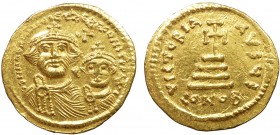 Byzantine, Heraclius with Heraclius Constantine, AV Solidus, Constantinople
4.46 g, 21 mm, gVF

Obverse: δδ NN ҺЄRACLIUS ЄT ҺЄRA CONST P P AV, crowned...