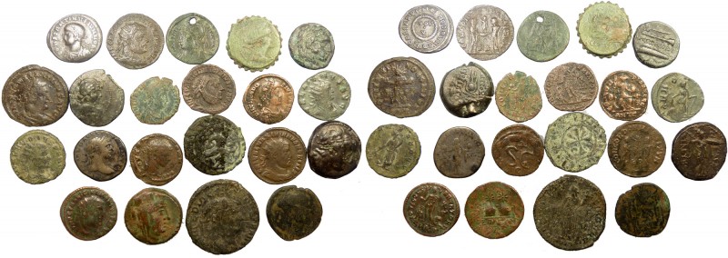 Lot of 21 mixed ancient AE coins

This lot contains 21 Greek and Roman AE coins....