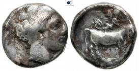 Campania. Neapolis circa 300-275 BC. Didrachm AR
