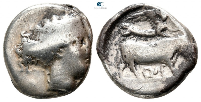 Campania. Neapolis circa 300-275 BC. 
Didrachm AR

21mm., 7,21g.



nearl...