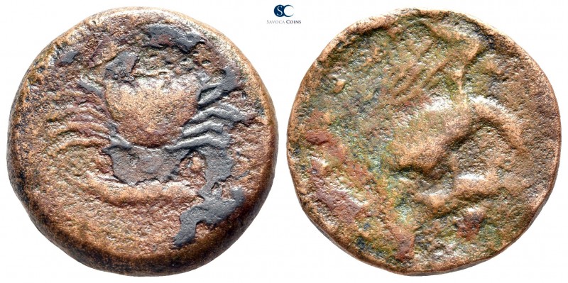 Sicily. Akragas 420-406 BC. 
Hexas Æ

22mm., 7,29g.



nearly very fine
