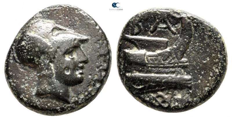 Kings of Macedon. Salamis. Demetrios I Poliorketes 306-283 BC. 
Bronze Æ

16m...