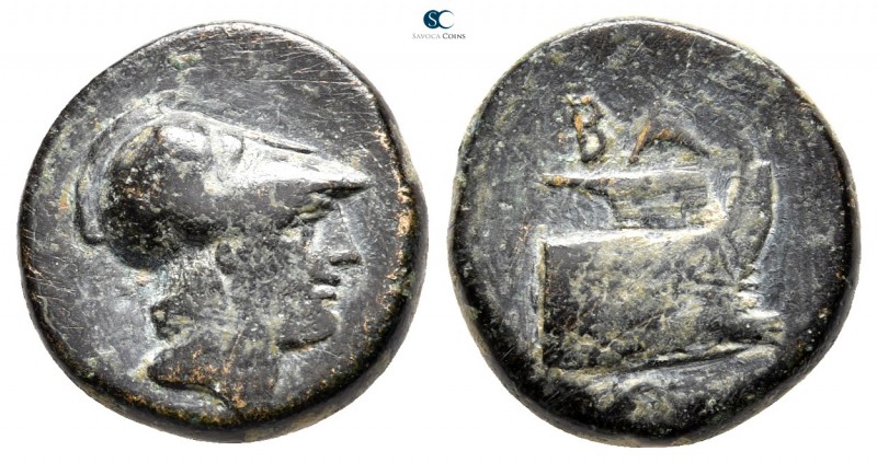 Kings of Macedon. Salamis. Demetrios I Poliorketes 306-283 BC. 
Bronze Æ

17m...