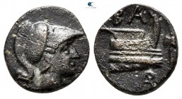 Kings of Macedon. Uncertain mint in Western Asia Minor. Demetrios I Poliorketes 306-283 BC. Bronze Æ