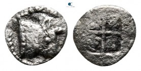 Macedon. Akanthos circa 500-470 BC. Hemiobol AR