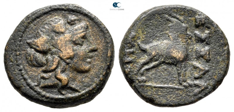 Macedon. Thessalonica circa 187-31 BC. 
Bronze Æ

18mm., 5,03g.



very f...