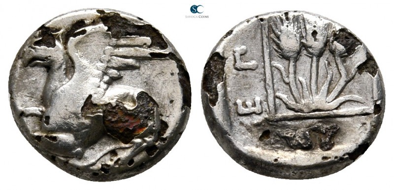 Thrace. Abdera circa 411-360 BC. 
Fourrée Tetrobol

13mm., 2,01g.



very...