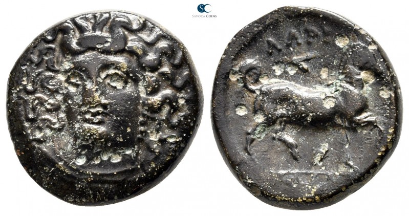 Thessaly. Larissa circa 356-337 BC. 
Tetrachalkon Æ

20mm., 8,33g.



ver...