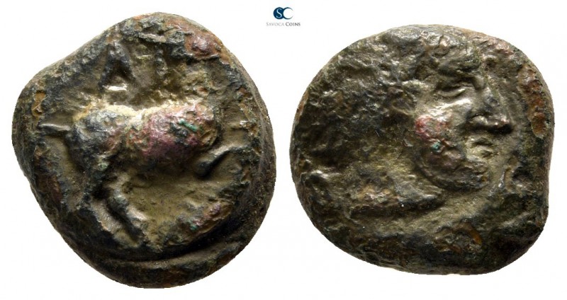 Akarnania. Palairos circa 400-300 BC. 
Drachm Æ

13mm., 3,31g.



nearly ...