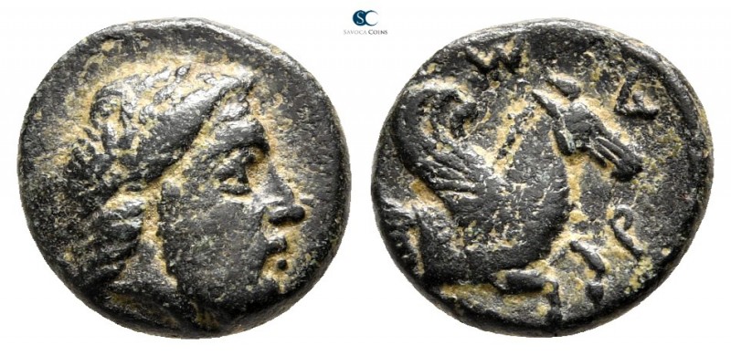 Mysia. Adramytteion. ΟΡΟΝΤΗΣ (Orontes), satrap of Mysia 357-352 BC. 
Bronze Æ
...