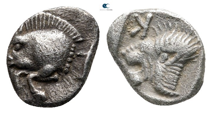 Mysia. Kyzikos circa 480-450 BC. 
Obol AR

10mm., 0,76g.



very fine