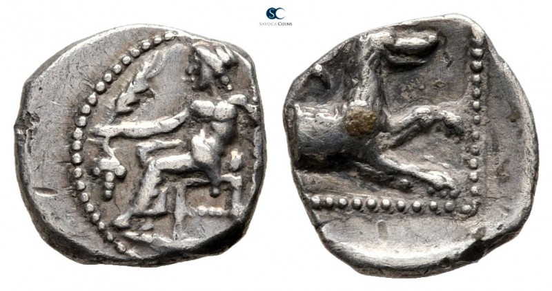 Lycaonia. Laranda circa 324-323 BC. 
Obol AR

1,1mm., 0,63g.



very fine