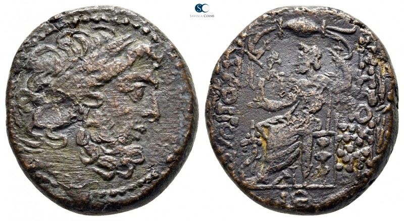 Seleucis and Pieria. Antioch circa 100-0 BC. Dated year 19 of the Pompeian era=4...