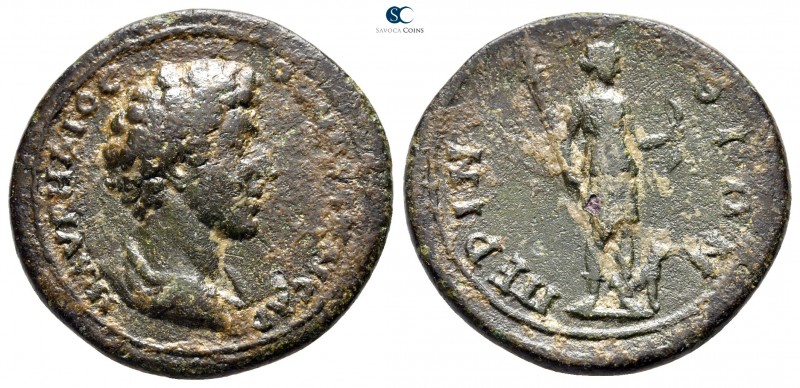 Thrace. Perinthos. Marcus Aurelius as Caesar AD 139-161. 
Bronze Æ

28mm., 8,...