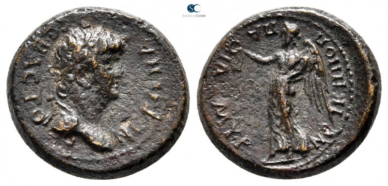 Ionia. Smyrna. Nero and Poppaea AD 54-68. 
Bronze Æ

18mm., 3,64g.



ver...