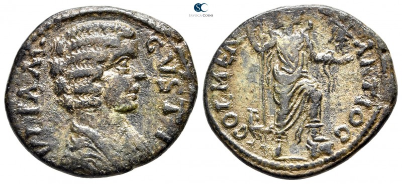 Pisidia. Antioch. Julia Domna, wife of Septimius Severus AD 193-217. 
Bronze Æ...