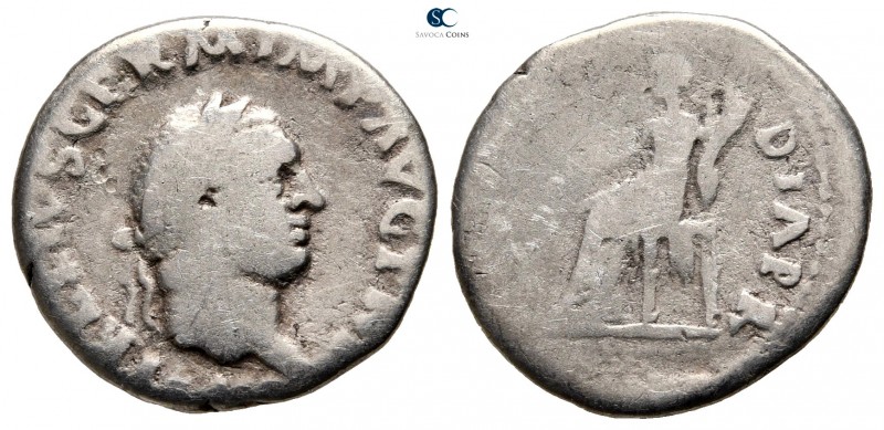 Vitellius AD 41-69. Rome
Denarius AR

19mm., 2,66g.



fine